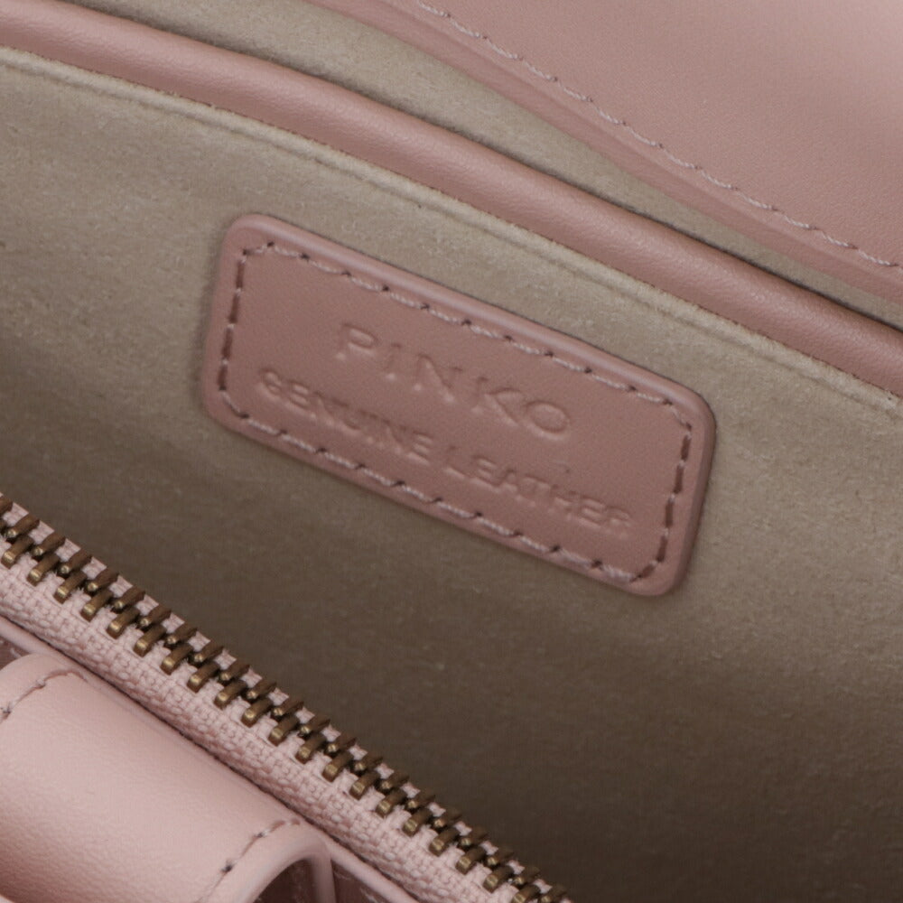 PINKO ショルダーバッグ ベージュ ピンク ブラック 1P22L1-Y7SP