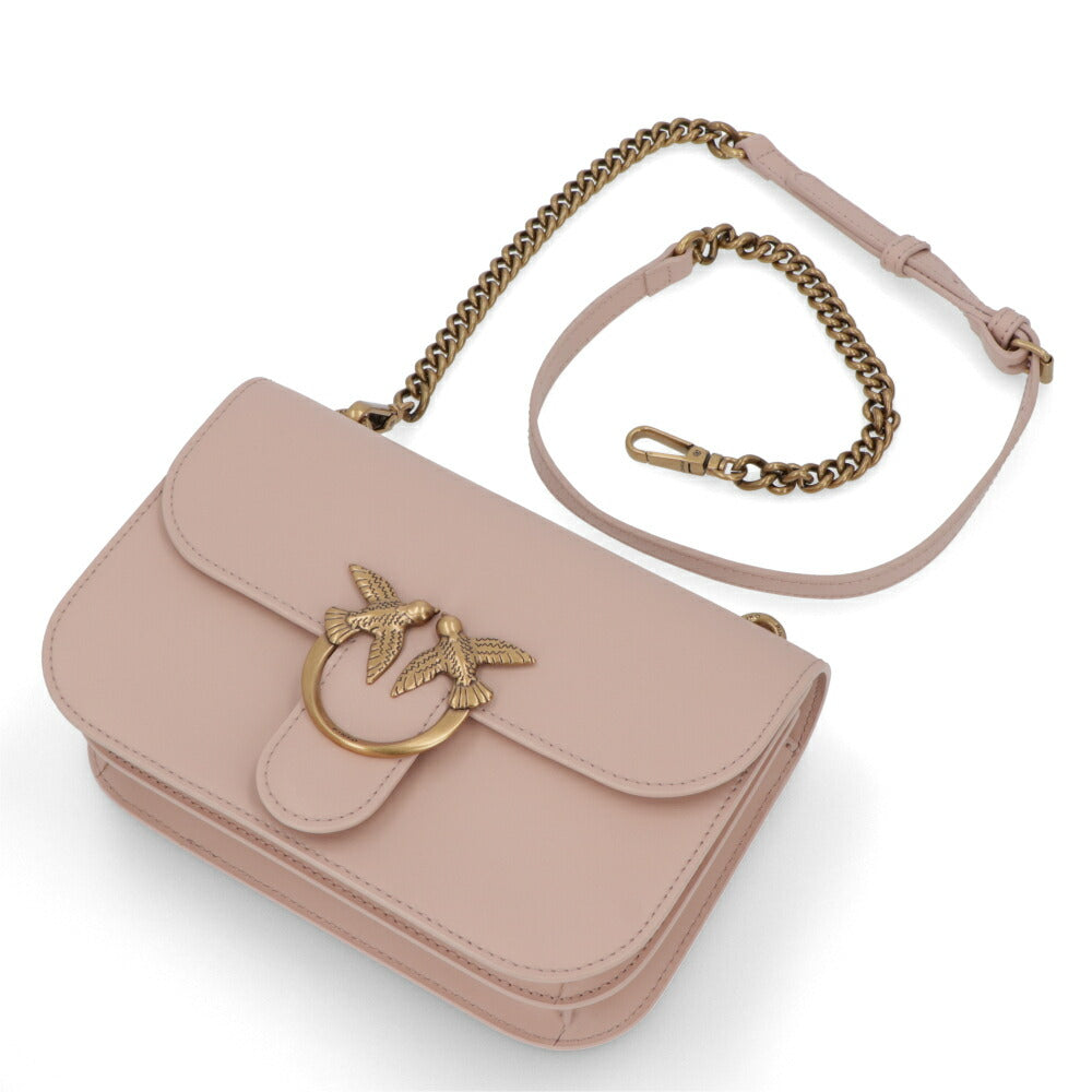 PINKO ショルダーバッグ ベージュ ピンク ブラック 1P22L1-Y7SP