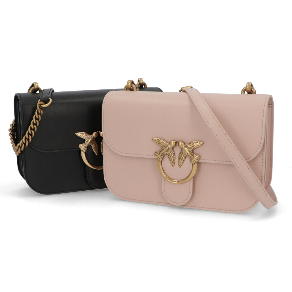 PINKO ショルダーバッグ ベージュ ピンク ブラック 1P22L1-Y7SP