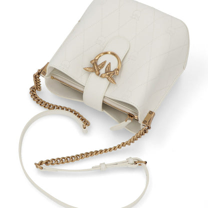 PINKO ショルダーバッグ ホワイト ブラック 1P22L3-Y81J