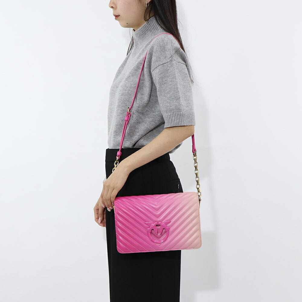 PINKO ショルダーバッグ ピンク グラデーション 1P22Y4-A06R