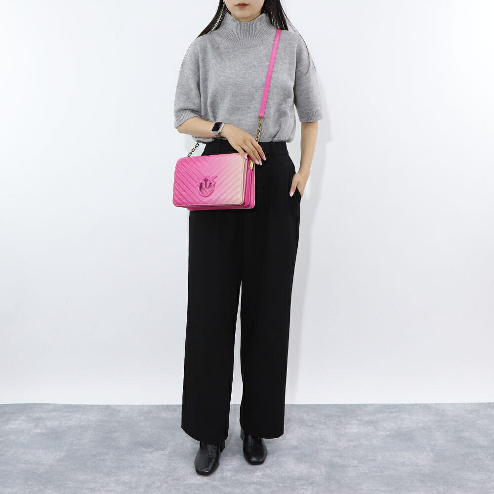 PINKO ショルダーバッグ ピンク グラデーション 1P22Y4-A06R
