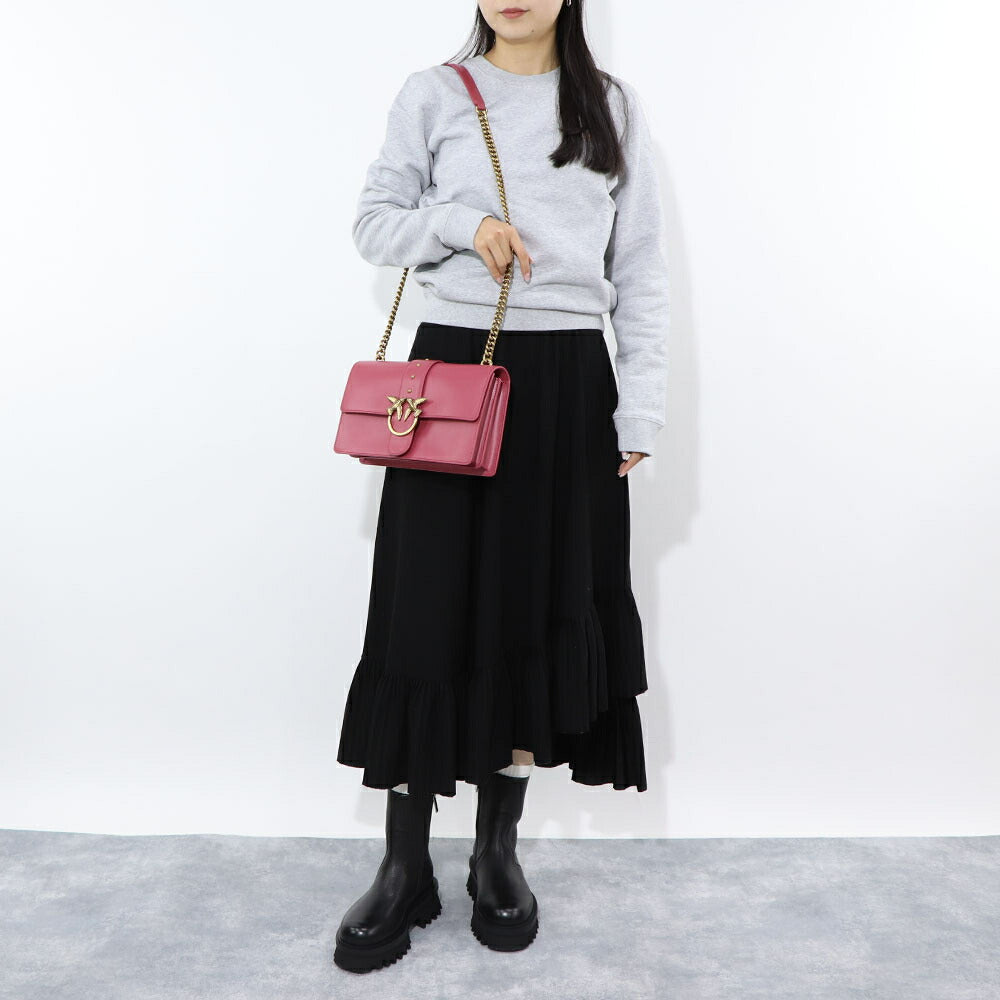 PINKO ショルダーバッグ レッド ブラック 1P21ZR-Y6JC