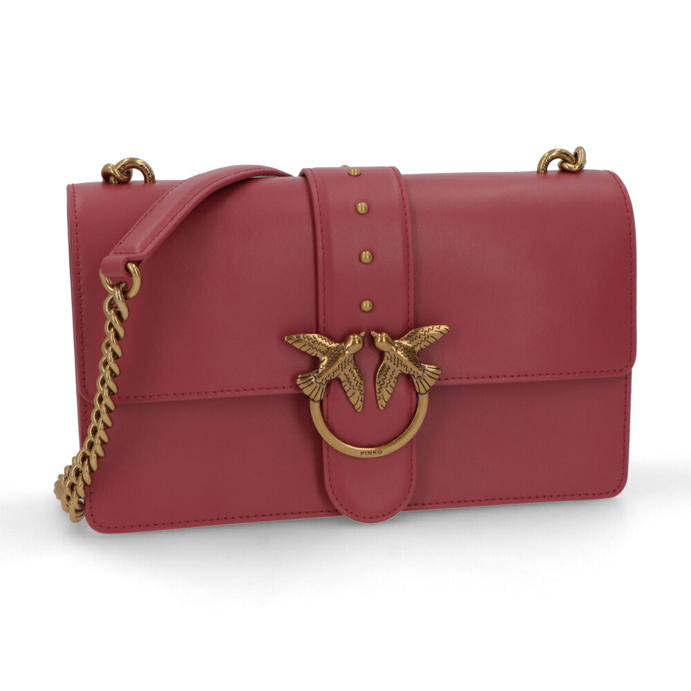 PINKO ショルダーバッグ レッド ブラック 1P21ZR-Y6JC
