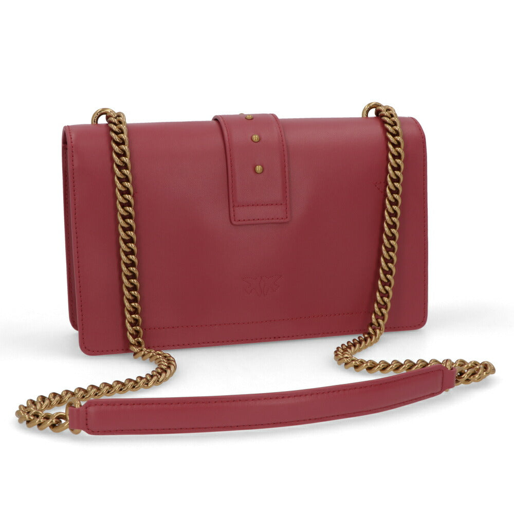 PINKO ショルダーバッグ レッド ブラック 1P21ZR-Y6JC