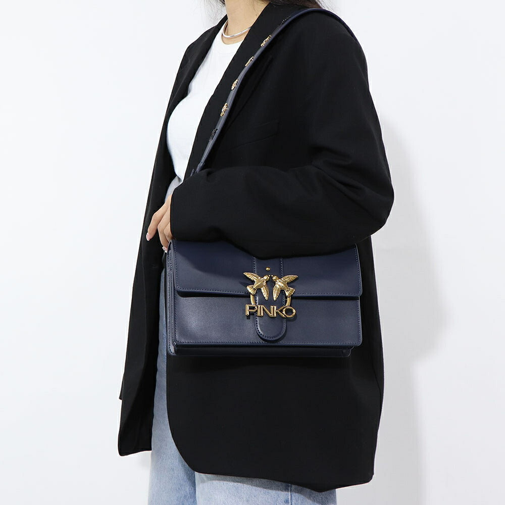 PINKO ショルダーバッグ ネイビー 1P21SD-Y6JC