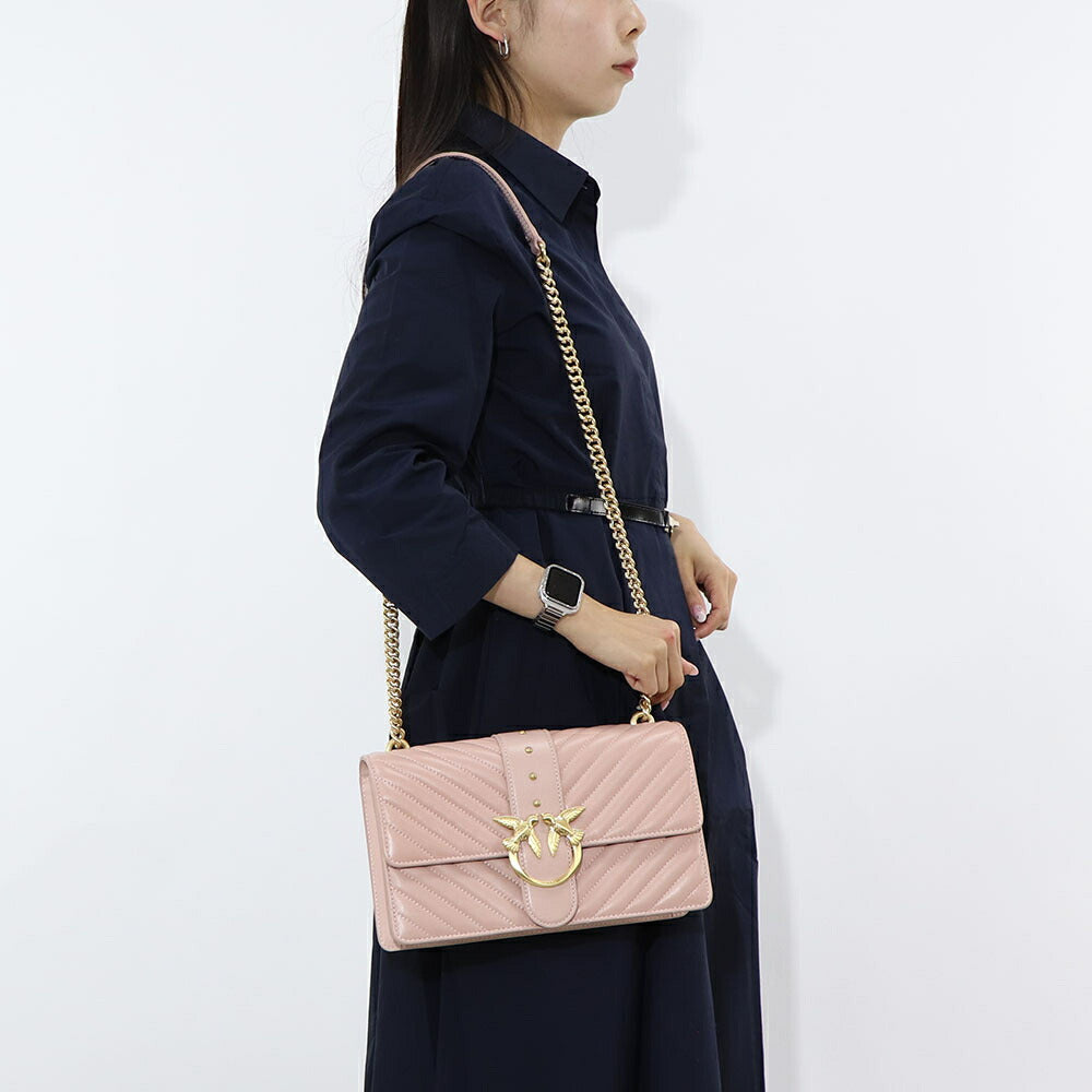 PINKO ショルダーバッグ ピンク キルティング 1P22BT-Y7FY