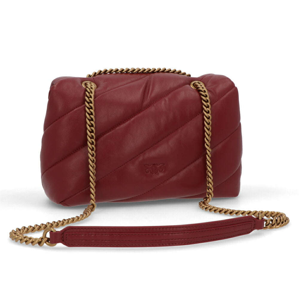PINKO ショルダーバッグ レッド キルティング 1P22AY-Y6Y3
