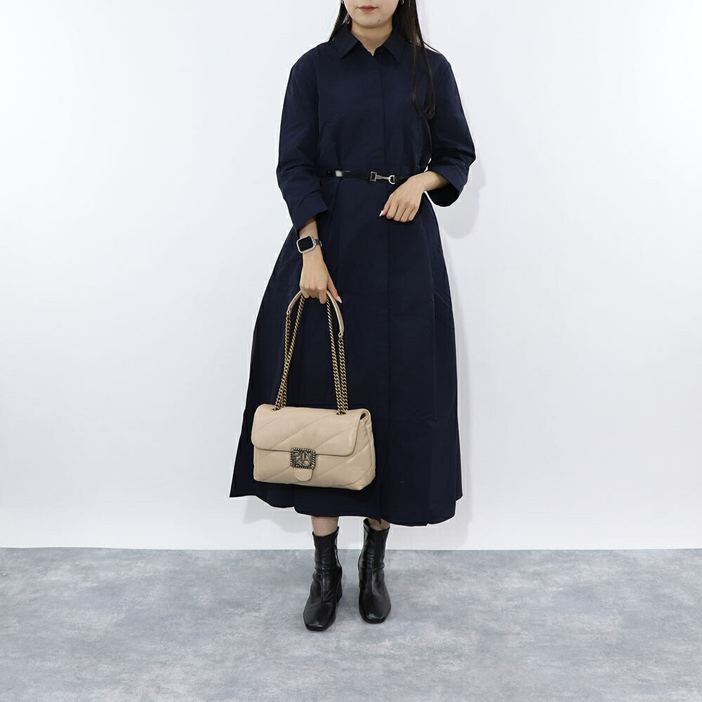 PINKO ショルダーバッグ ベージュ キルティング 1P22AZ-Y6Y3