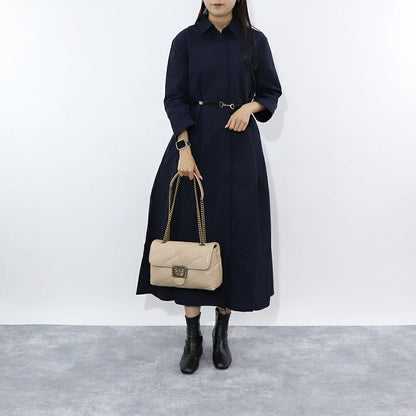 PINKO ショルダーバッグ ベージュ キルティング 1P22AZ-Y6Y3