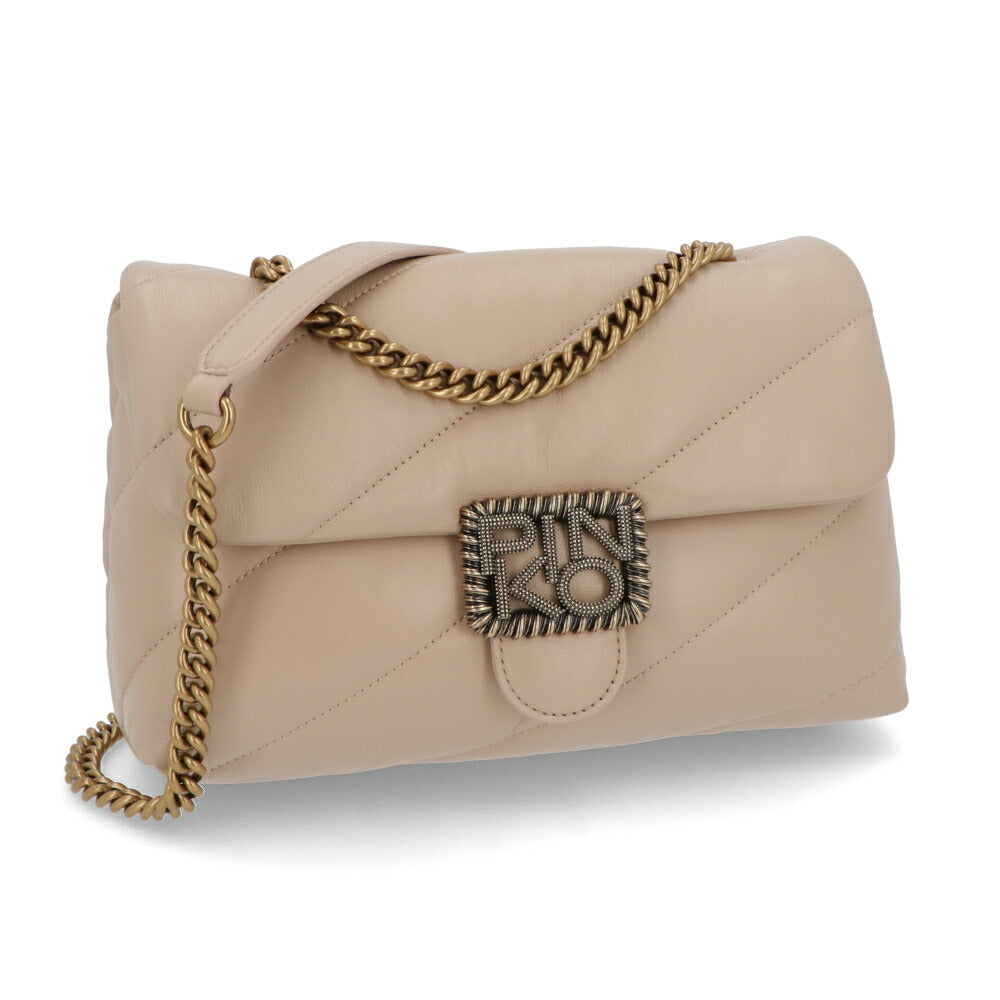 PINKO ショルダーバッグ ベージュ キルティング 1P22AZ-Y6Y3