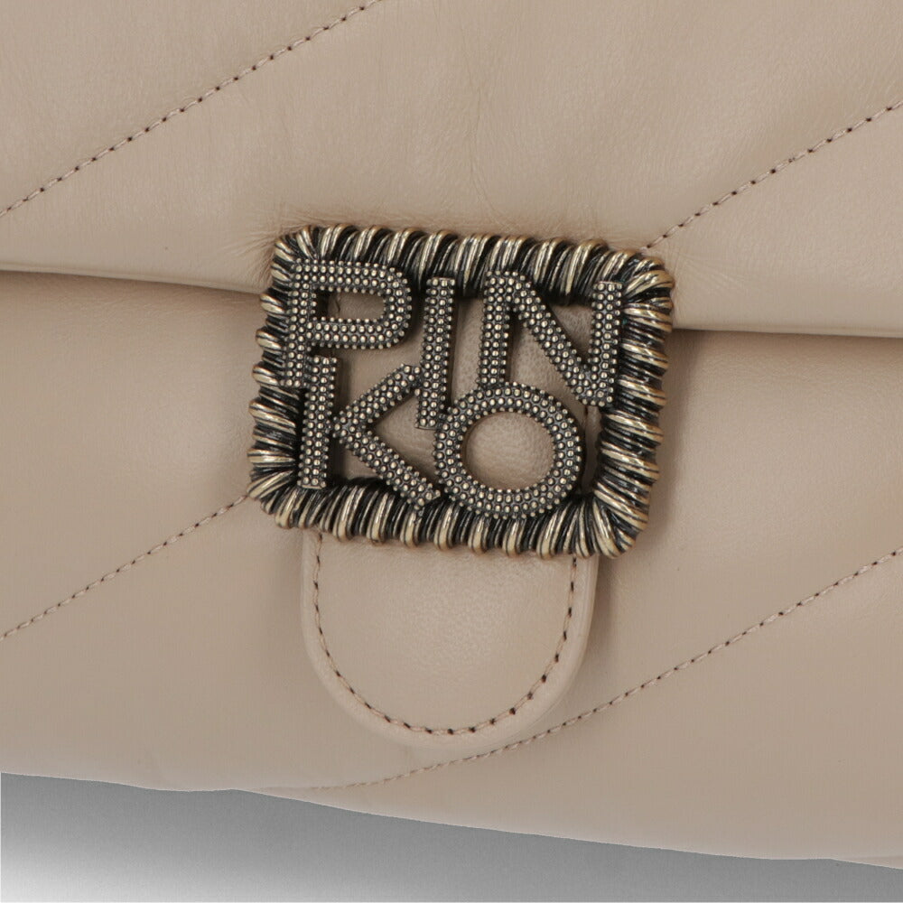 PINKO ショルダーバッグ ベージュ キルティング 1P22AZ-Y6Y3
