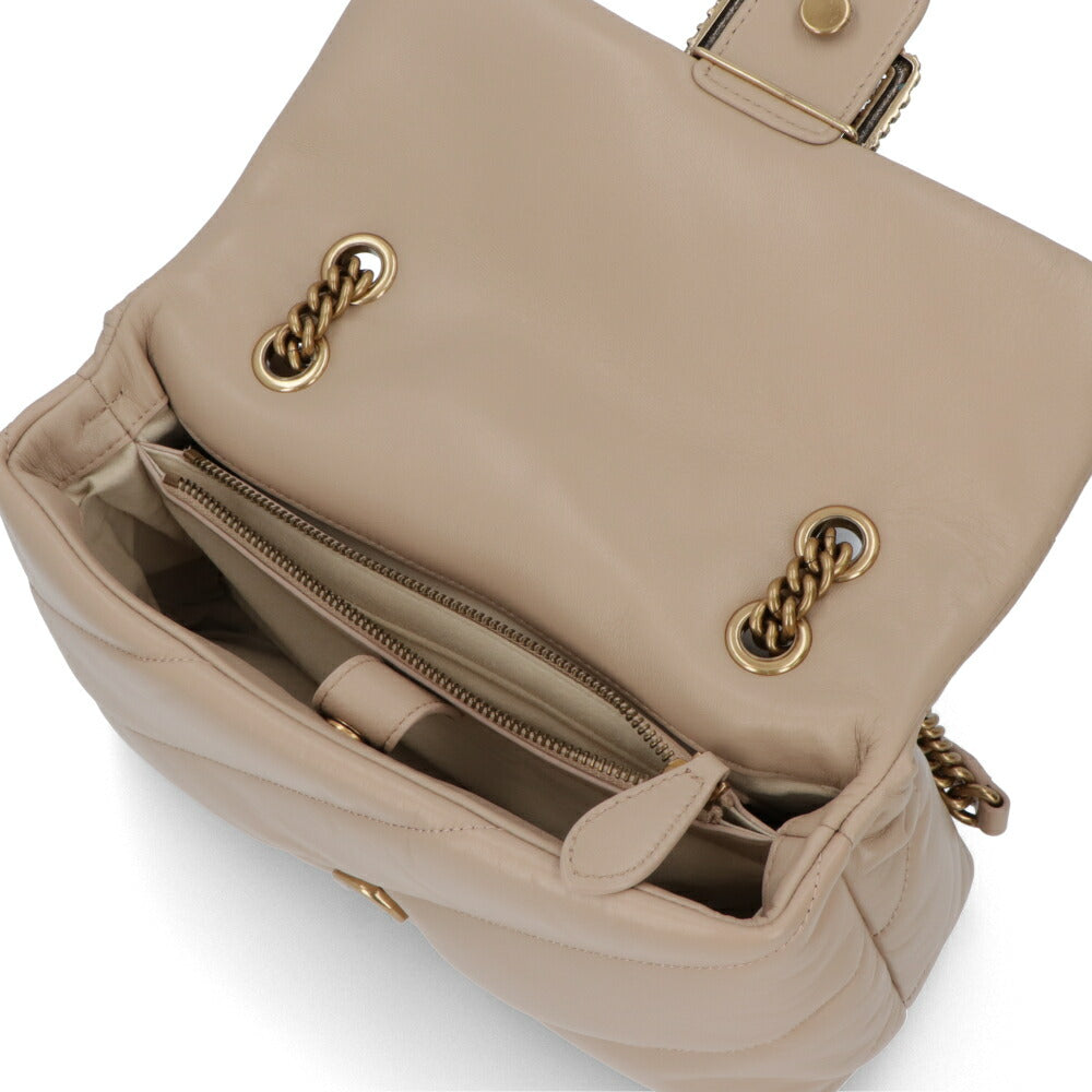 PINKO ショルダーバッグ ベージュ キルティング 1P22AZ-Y6Y3