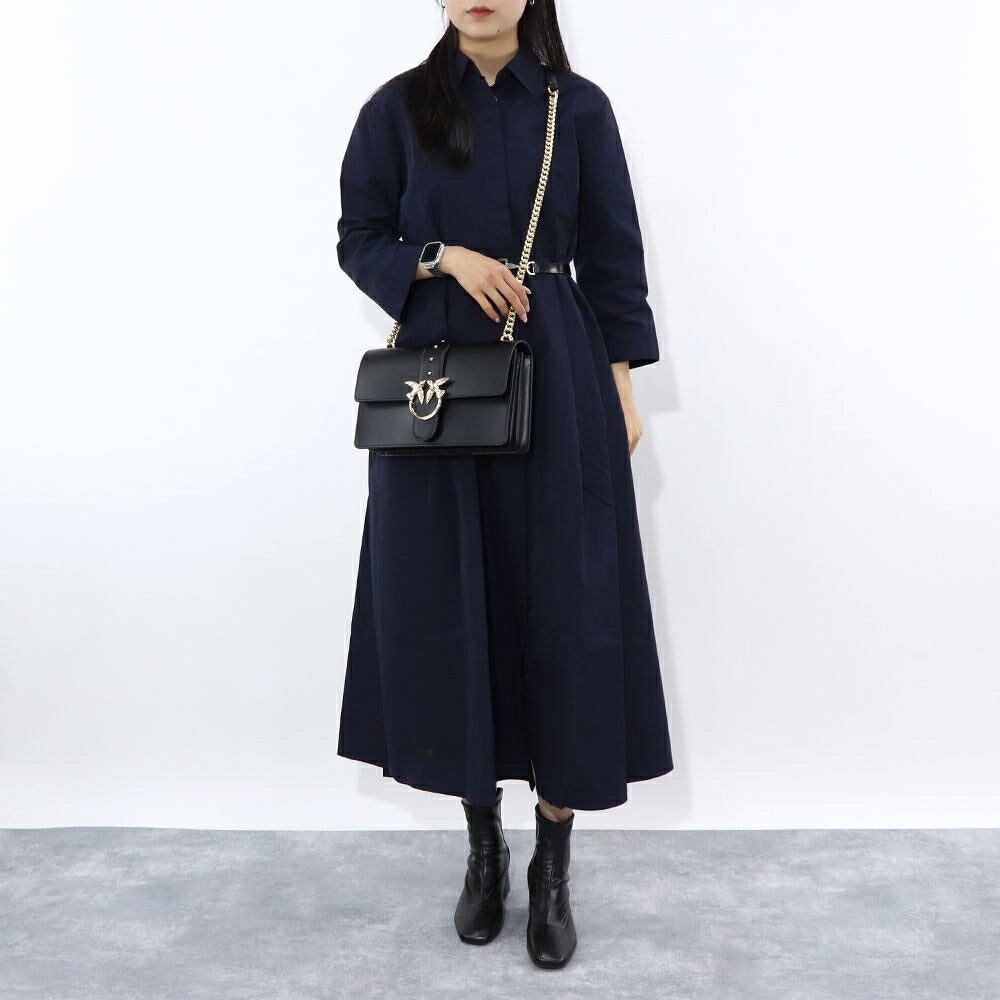 PINKO ショルダーバッグ ホワイト ブラック 1P21R3-Y5FF