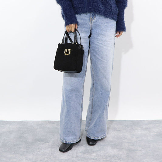 PINKO ショルダーバッグ ブラック レザー 1P22X1-A05J