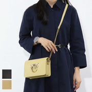 PINKO ショルダーバッグ ベージュ ブラック 1P22QF-Y7SP