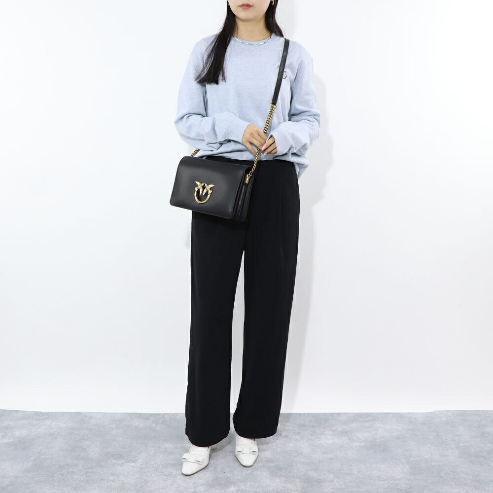 PINKO ショルダーバッグ ブラウン ブラック 1P22QG-Y7SP