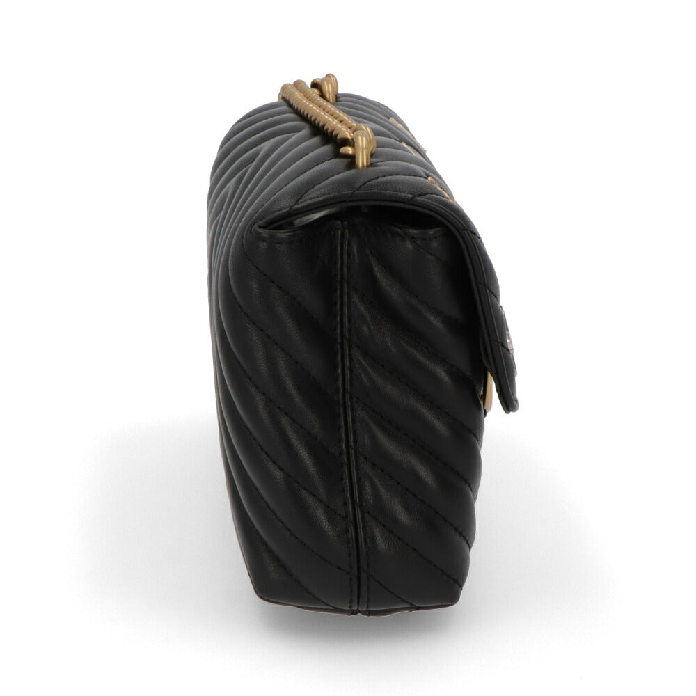 PINKO ショルダーバッグ ブラック レザー キルティング 100044-A125