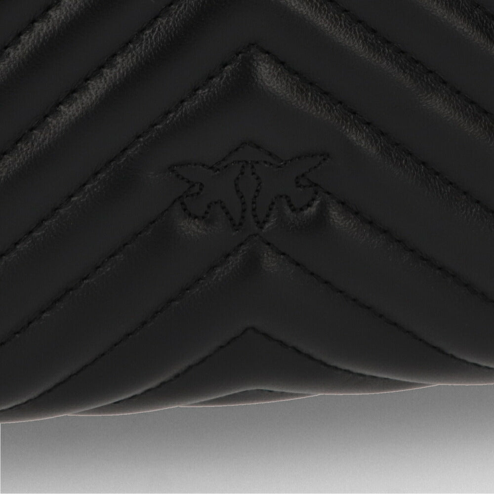 PINKO ショルダーバッグ ブラック レザー キルティング 100044-A125