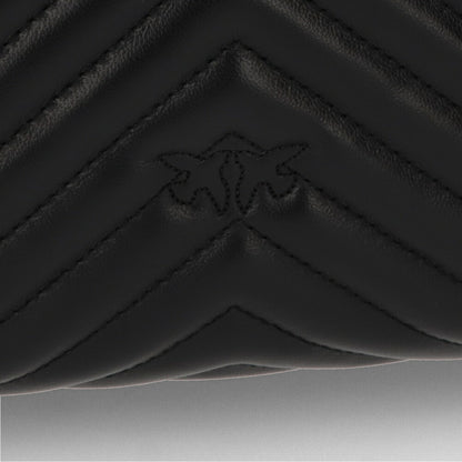 PINKO ショルダーバッグ ブラック レザー キルティング 100044-A125