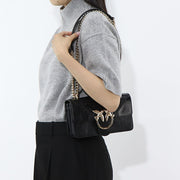 PINKO ショルダーバッグ ブラック レザー 1P21P2-Y66L