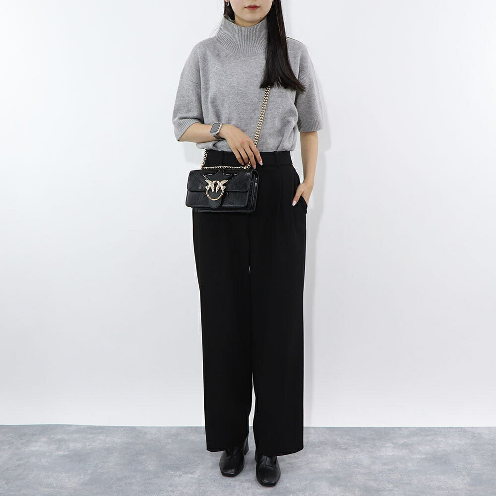 PINKO ショルダーバッグ ブラック レザー 1P21P2-Y66L