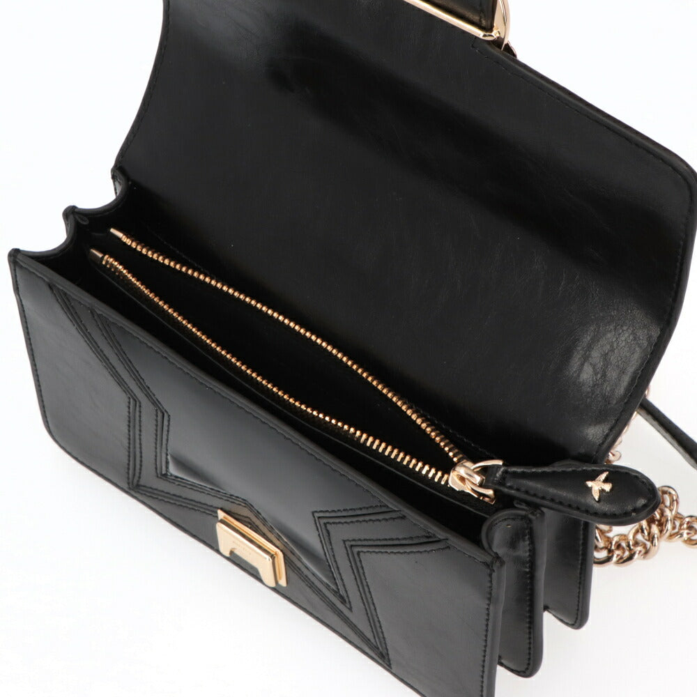 PINKO ショルダーバッグ ブラック レザー 1P21P2-Y66L