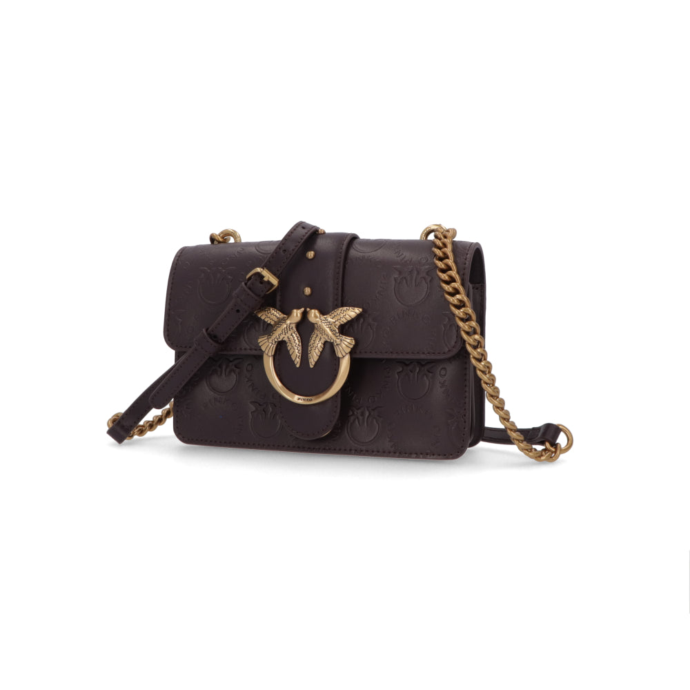 PINKO ショルダーバッグ ブラック レザー 1P22VM-A042