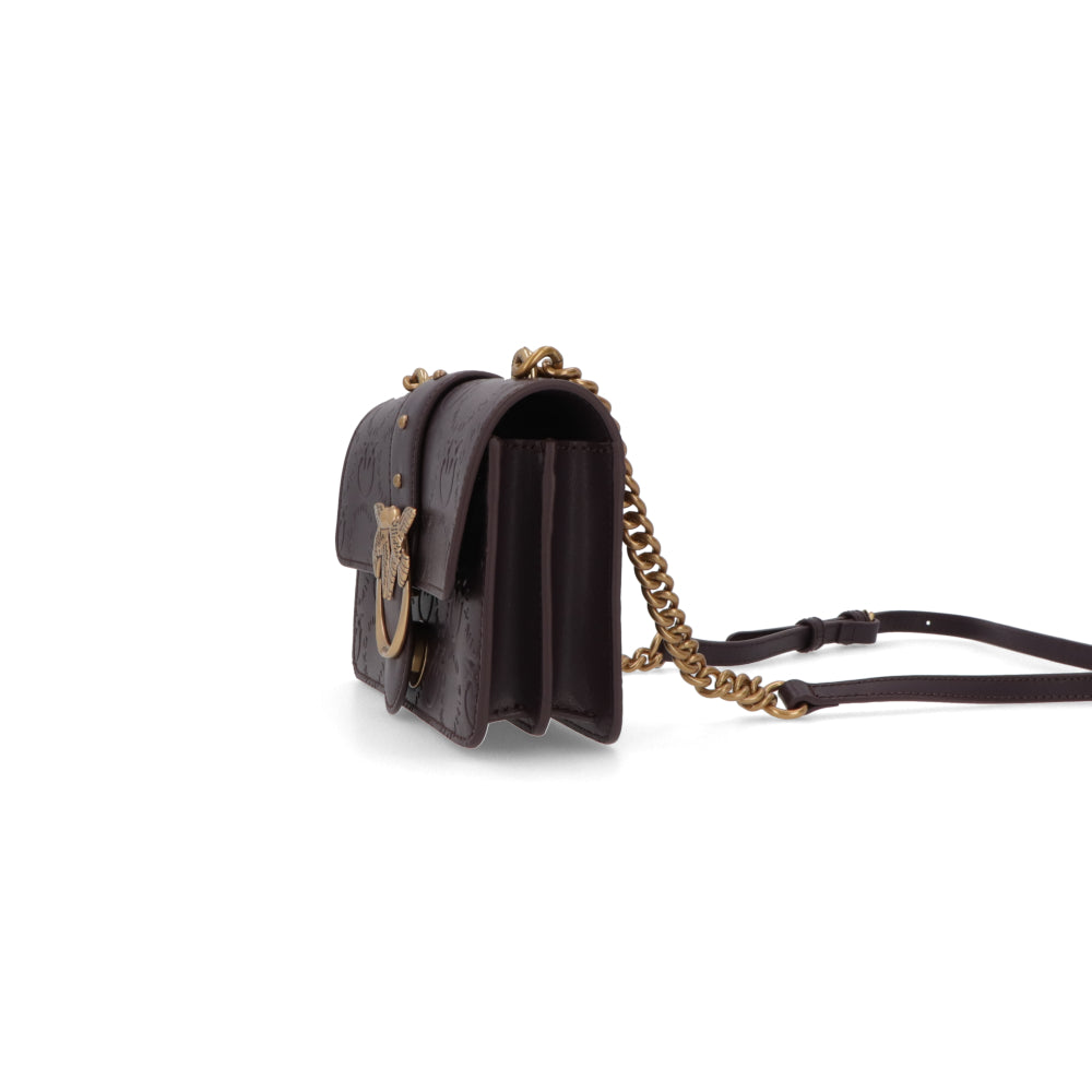 PINKO ショルダーバッグ ブラック レザー 1P22VM-A042