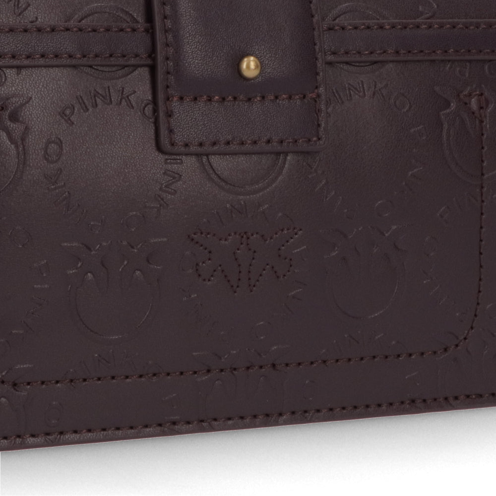 PINKO ショルダーバッグ ブラック レザー 1P22VM-A042