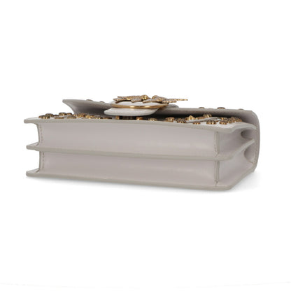 PINKO ショルダーバッグ ライトグレー レザー スタッズ 1P21V3-Y6MC