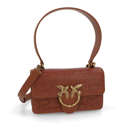 PINKO ショルダーバッグ ブラウン レザー 1P2227-Y6XX