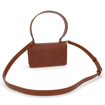 PINKO ショルダーバッグ ブラウン レザー 1P2227-Y6XX