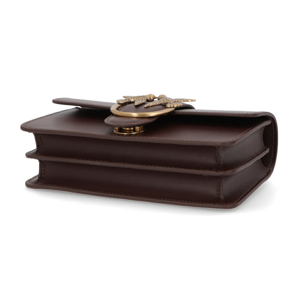 PINKO ショルダーバッグ ボルドー レザー 1P22AB-Y6XT