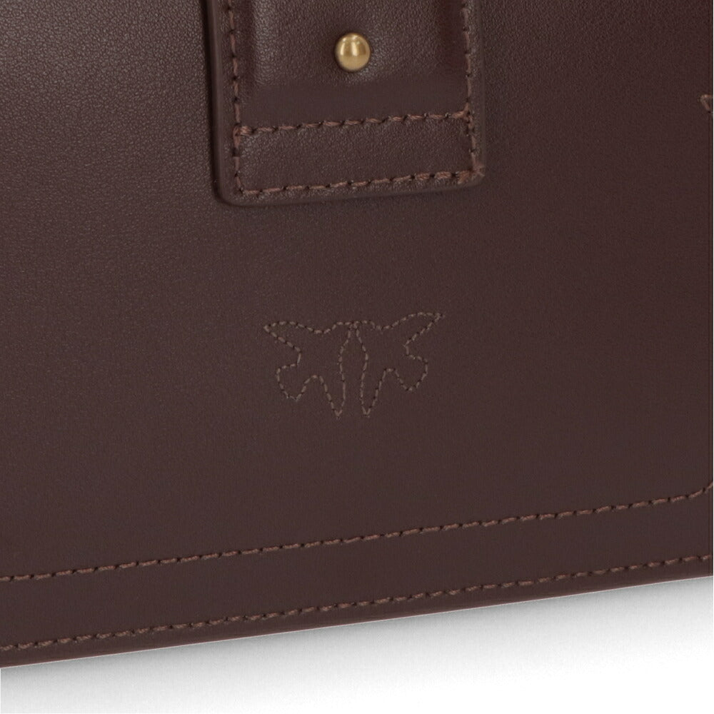 PINKO ショルダーバッグ ボルドー レザー 1P22AB-Y6XT