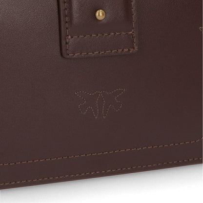 PINKO ショルダーバッグ ボルドー レザー 1P22AB-Y6XT