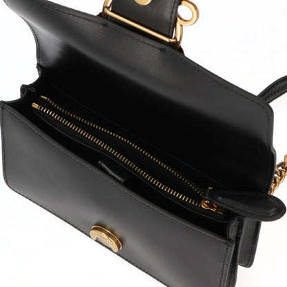 PINKO ショルダーバッグ ホワイト ブラック レザー ロゴ 1P22AF-Y6XT