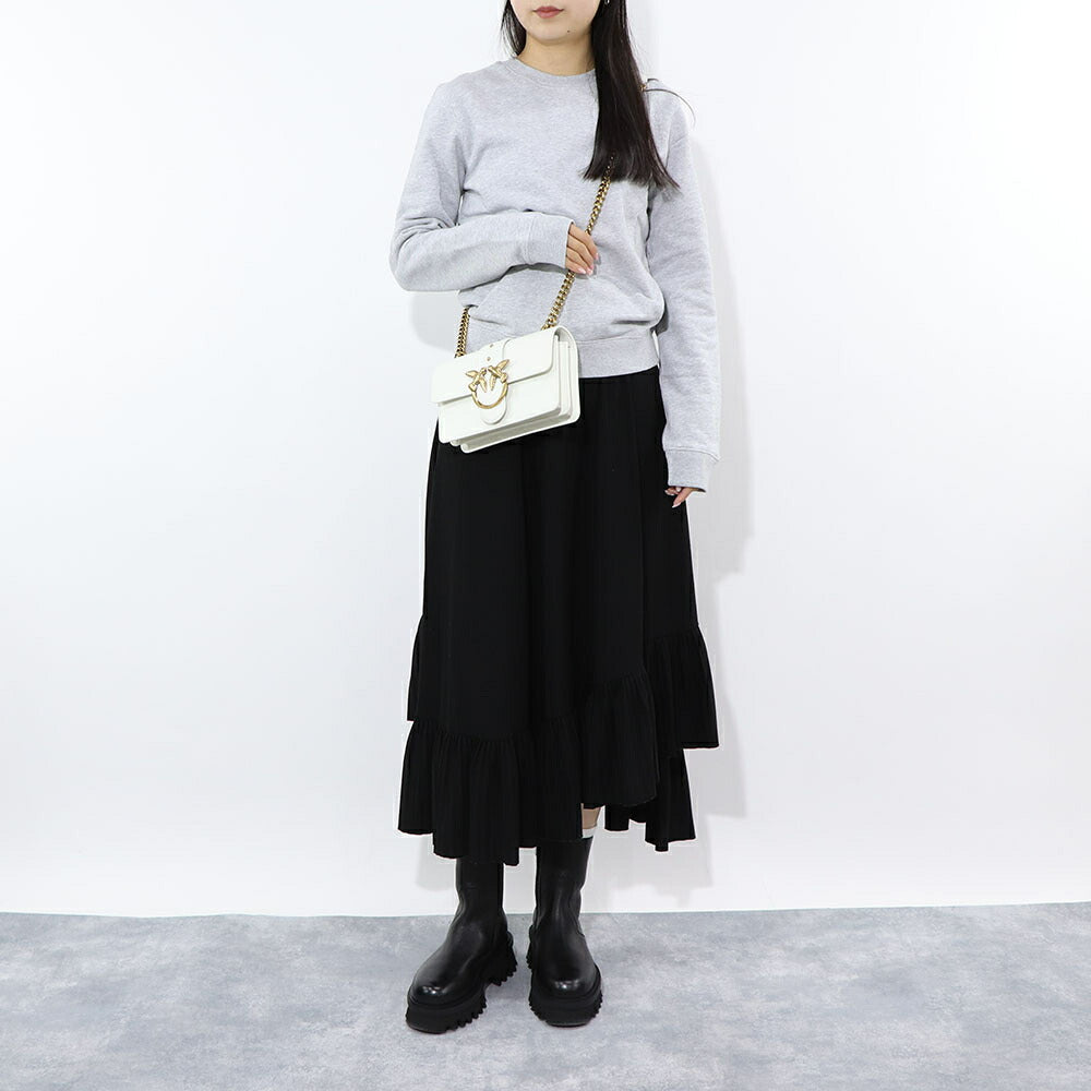 PINKO ショルダーバッグ ホワイト レザー 1P227M-Y6XT