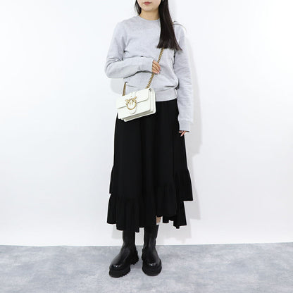 PINKO ショルダーバッグ ホワイト レザー 1P227M-Y6XT