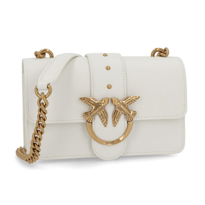 PINKO ショルダーバッグ ホワイト レザー 1P227M-Y6XT