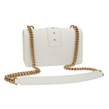 PINKO ショルダーバッグ ホワイト レザー 1P227M-Y6XT