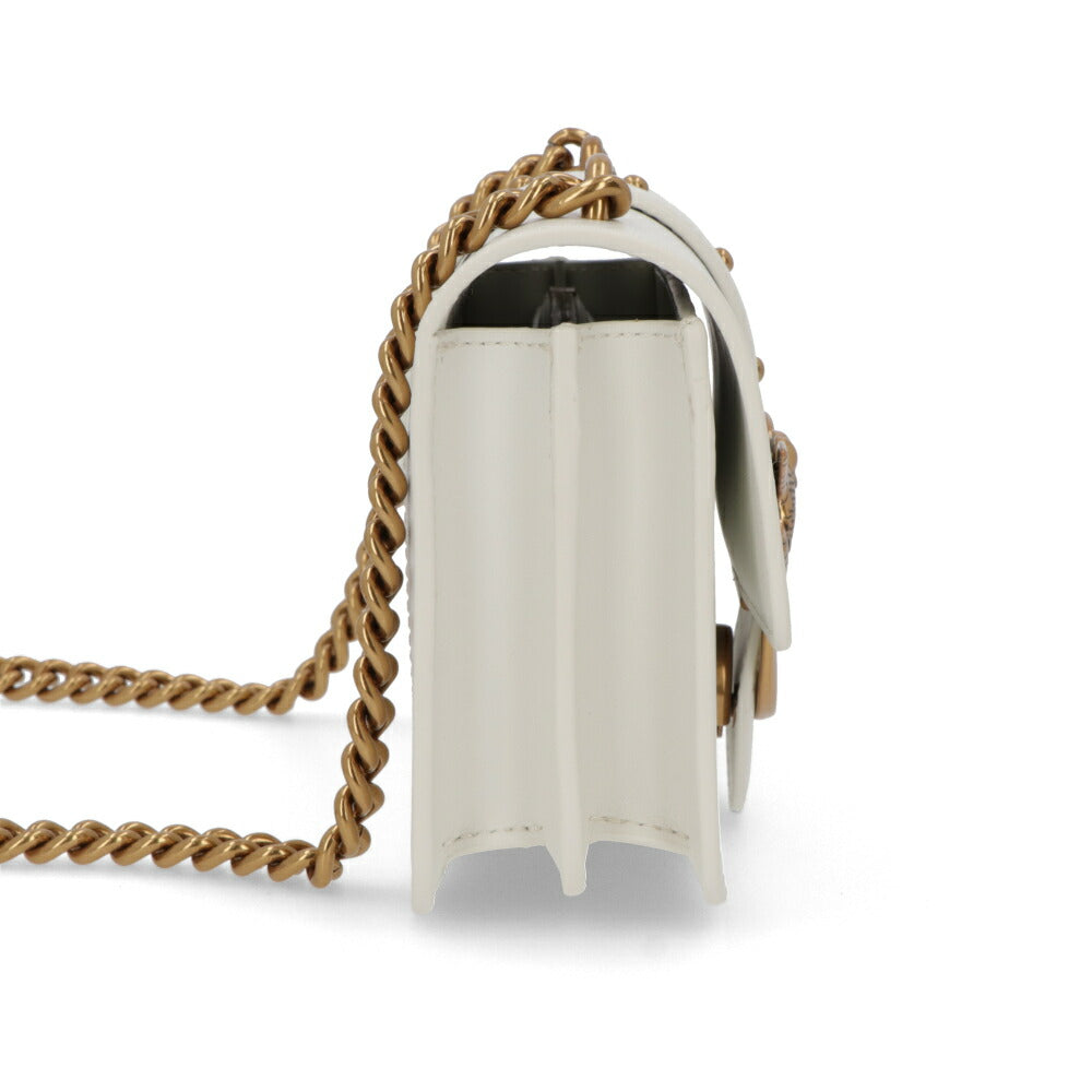 PINKO ショルダーバッグ ホワイト レザー 1P227M-Y6XT