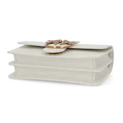 PINKO ショルダーバッグ ホワイト レザー 1P227M-Y6XT