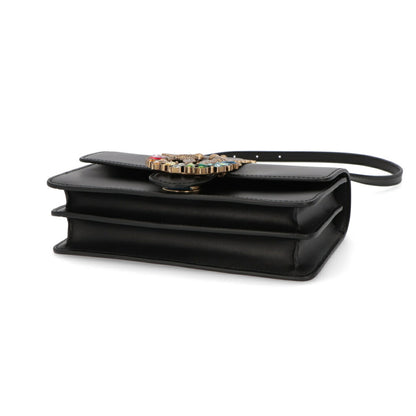 PINKO ショルダーバッグ ピンク ブラック レザー 1P22JL-Y7SP