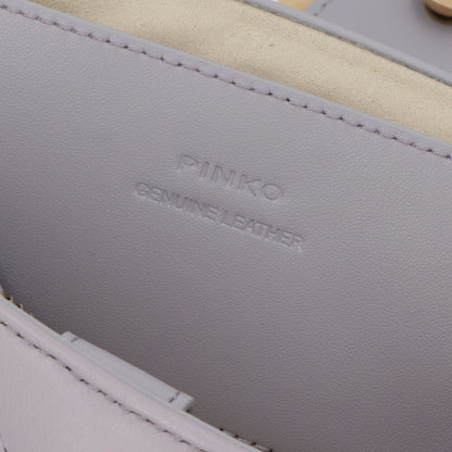 PINKO ショルダーバッグ グレー レザー キルティング 1P22SU-A04S