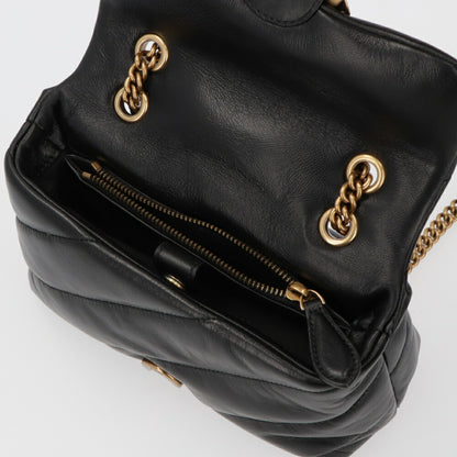PINKO ショルダーバッグ ブラック レザー キルティング 1P22B1-Y6Y3