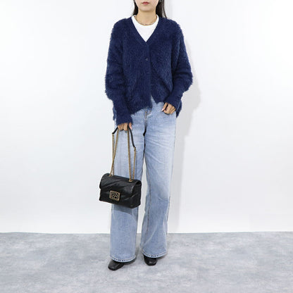 PINKO ショルダーバッグ ベージュ ブラック レザー キルティング 1P22B2-Y6Y3