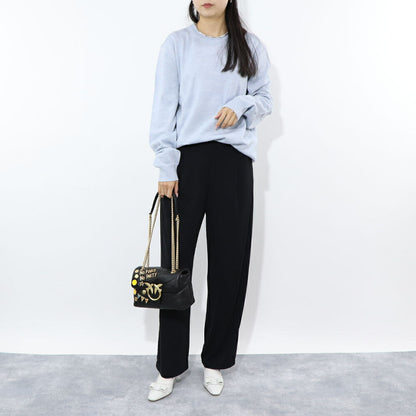 PINKO ショルダーバッグ ブラック レザー スタッズ 1P22CY-Y7GC