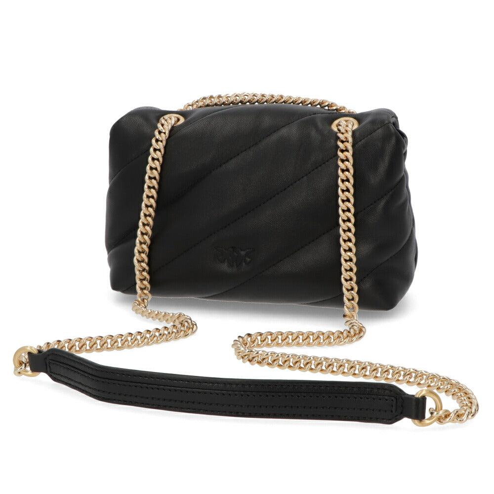 PINKO ショルダーバッグ ブラック レザー スタッズ 1P22CY-Y7GC