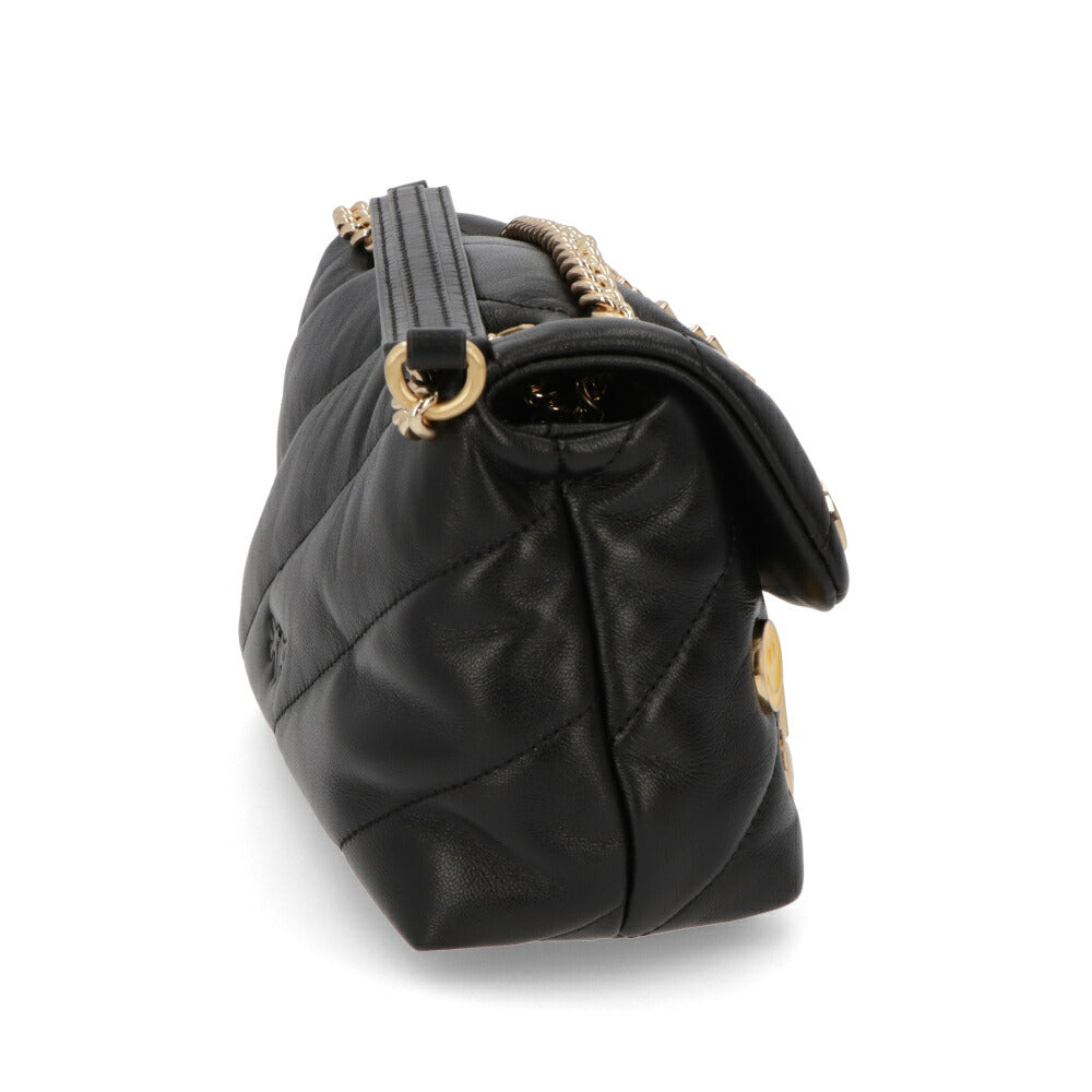 PINKO ショルダーバッグ ブラック レザー スタッズ 1P22CY-Y7GC